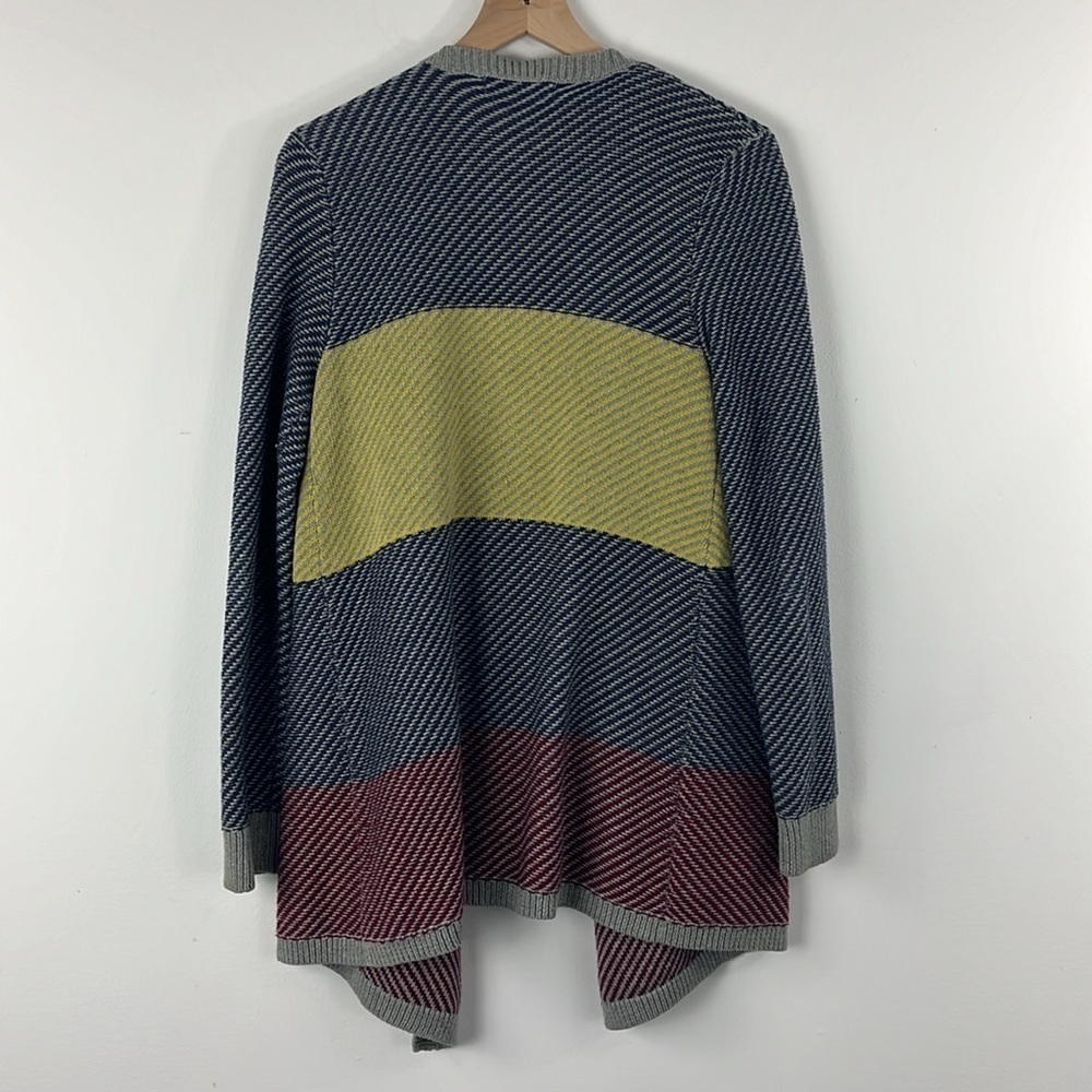 Cabi Colorblock Blanket Open Front Waterfall Card… - image 2